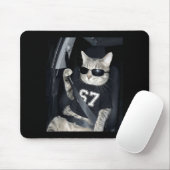Tapis De Souris 67 Cat Wearing Sungles Gen Alpha Funny Six Seven 6 (Avec souris)