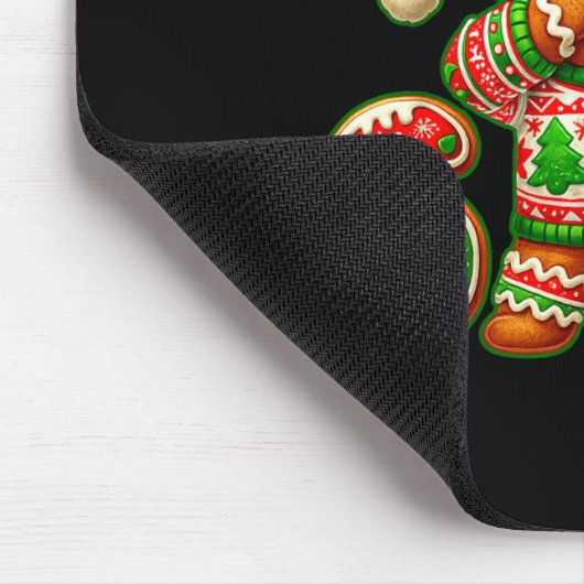 Tapis De Souris 67 Christmas 6 7 Meme Gingerbread Man Xmas Pajamas (Coin)