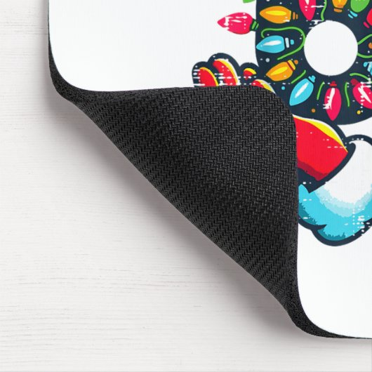 Tapis De Souris 67 Christmas Lights Funny Christmas 6 7 Meme Xmas (Coin)