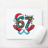 Tapis De Souris 67 Christmas Lights Funny Christmas 6 7 Meme Xmas (Avec souris)