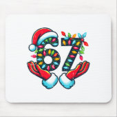 Tapis De Souris 67 Christmas Lights Funny Christmas 6 7 Meme Xmas (Devant)