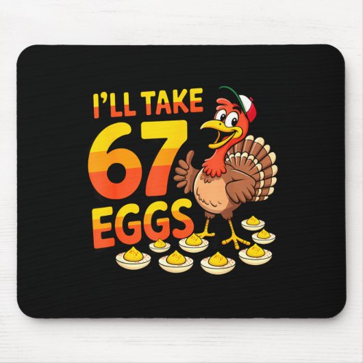 Tapis De Souris 67 Deviled Eggs Lovers Thanksgiving Turkey 67 Funn (Devant)