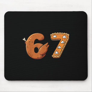Tapis De Souris 67 drôle de Thanksgiving 6 7 Mème Six Sept Dinde