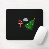 Tapis De Souris 67 Funny Black Cat Pushing Christmas Tree Over Cat (Avec souris)