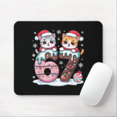 Tapis De Souris 67 Funny Meme Kawaii Cats Christmas Ice Cream Drip (Avec souris)