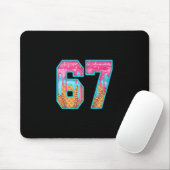 Tapis De Souris 67 Glace Dégoulinante Mème Drôle Six Sept Nombre D (Avec souris)