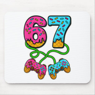 Tapis De Souris 67 Glace Dégoulinante Mème Joueur Six Sept Gen Alp
