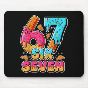 Tapis De Souris 67 Glace Dégoulinante Six Sept Mème Alpha Langage