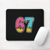 Tapis De Souris 67 Glace Drip Meme Six Sept Drôle Gen Alpha D (Avec souris)