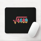 Tapis De Souris 67 Glace Goutte Meme Prof de Maths École Carré (Avec souris)