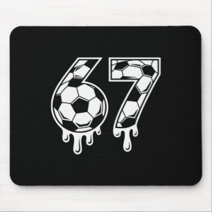 Tapis De Souris 67 Glace qui dégouline Football Gen Alpha Six Seve