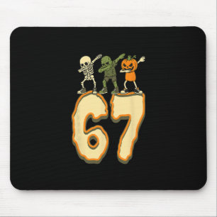 Tapis De Souris 67 Halloween Meme 6 7 Nombres Six Sept Drôle Enfan