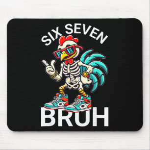 Tapis De Souris 67 Halloween Meme 6 7 squelette de poulet Six Sept