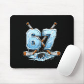 Tapis De Souris 67 Hockey Drip Number Funny Meme Style Boys Graphi (Avec souris)