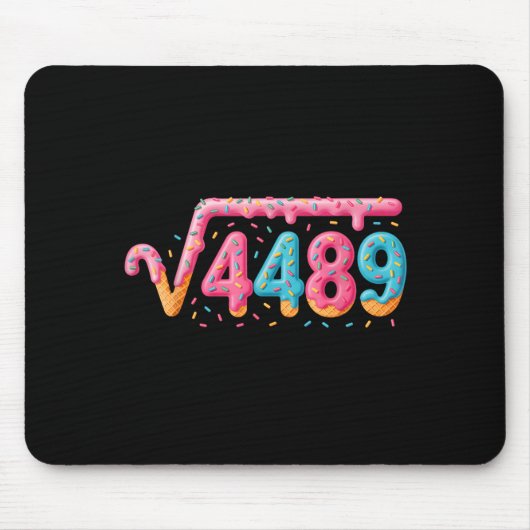 Tapis De Souris 67 Ice Cream Drip Meme Square Root 4489 Slang Math (Devant)