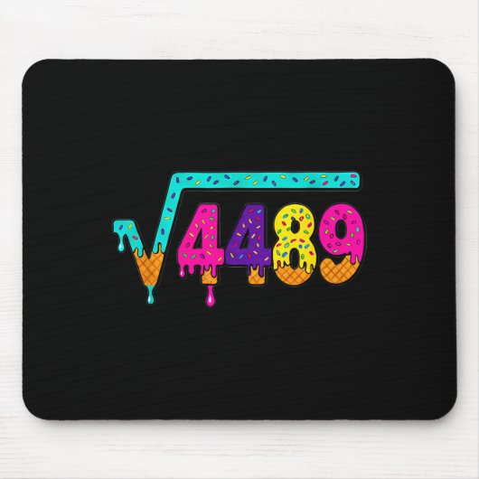 Tapis De Souris 67 Ice Cream Drip Meme Square Root 4489 Slang Math (Devant)