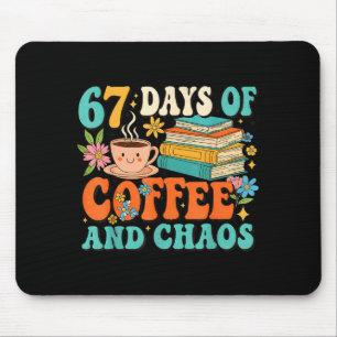 Tapis De Souris 67 Jours d'amant de café et de chaos drôle 67 mème