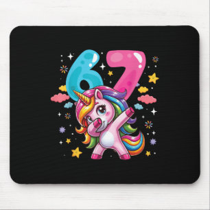 Tapis De Souris 67 Licorne Mème Pour Filles Six Sept Mème Brainrot