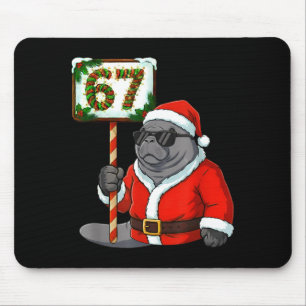 Tapis De Souris 67 Manatee Noël Six Sept Mème Brainrot Manat