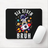 Tapis De Souris 67 Meme Astronaut Dabbing In Space Funny Six Seven (Avec souris)