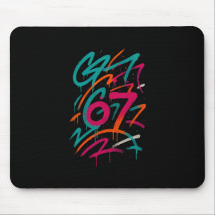 Tapis De Souris 67 Mème Caché Tendance Gen Z Alpha Six Sept 6 7