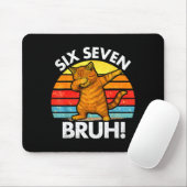 Tapis De Souris 67 Meme Chat Dabbing Six Seven 6 7 (Avec souris)