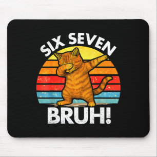 Tapis De Souris 67 Meme Chat Dabbing Six Seven 6 7