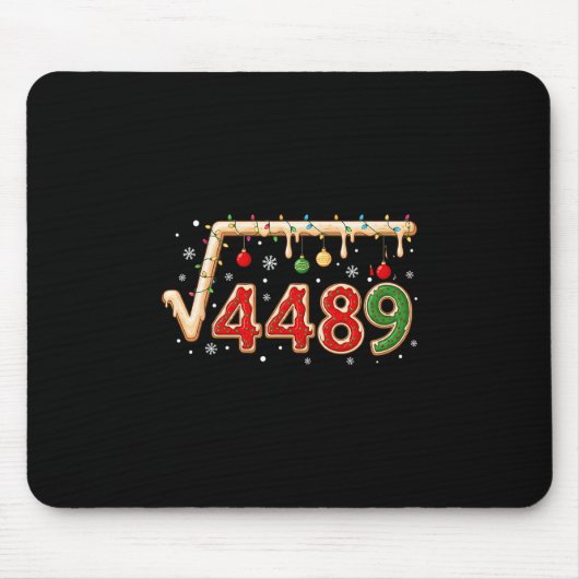 Tapis De Souris 67 Meme Christmas Square Root 4489 Six Seven Math  (Devant)