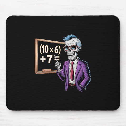 Tapis De Souris 67 Mème de professeur de mathématiques Brainrot Si (Devant)