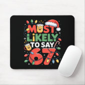 Tapis De Souris 67 Meme drôle de conception de Meme de Noël le plu (Avec souris)