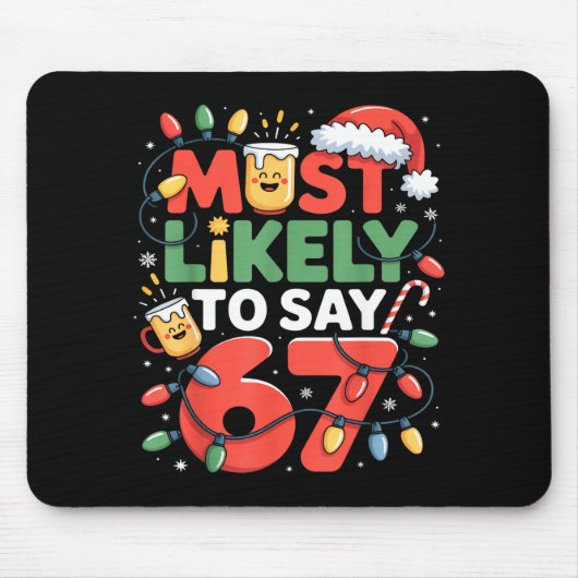 Tapis De Souris 67 Meme drôle de conception de Meme de Noël le plu (Devant)