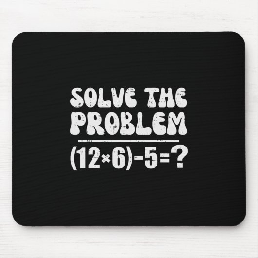 Tapis De Souris 67 Mème Drôle Pemdas Prof De Math Élémentaire Six (Devant)