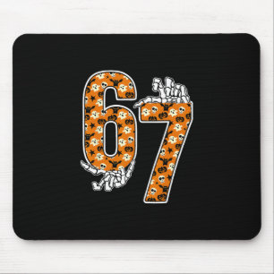 Tapis De Souris 67 Meme Halloween 6 7 Nombres Six Sept Drôle Enfan