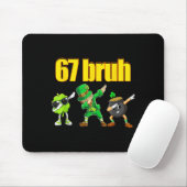 Tapis De Souris 67 mème lutin dabbing trèfle pot d'or st (Avec souris)