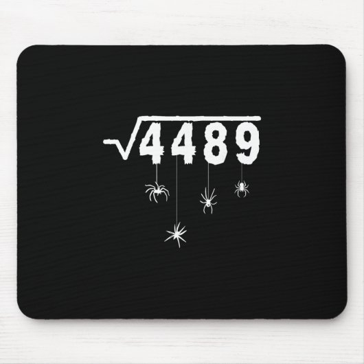 Tapis De Souris 67 Mème Prof de maths 6 7 Halloween Araignées Carr (Devant)