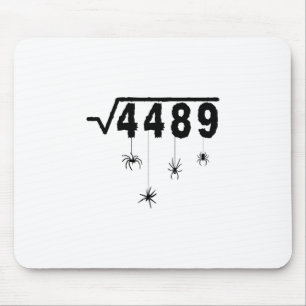 Tapis De Souris 67 Mème Prof de maths 6 7 Halloween Araignées Carr