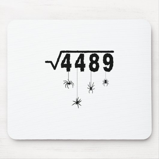 Tapis De Souris 67 Mème Prof de maths 6 7 Halloween Araignées Carr (Devant)
