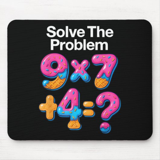 Tapis De Souris 67 Meme Prof de maths Crème qui coule 6 7 Brainrot (Devant)