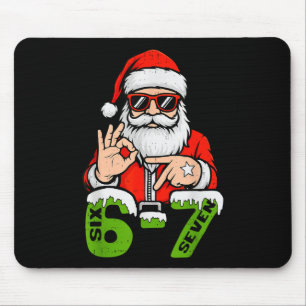 Tapis De Souris 67 Mème Six Sept Santa Noël Drôle Génération Z Alp
