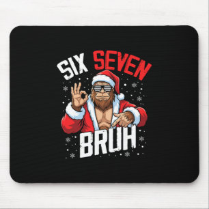 Tapis De Souris 67 Meme Six Seven Bruh Bigfoot Santa 6 7 Drôle De