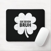 Tapis De Souris 67 Meme Six Seven Bruh Funny St Patrick’s Day Sham (Avec souris)