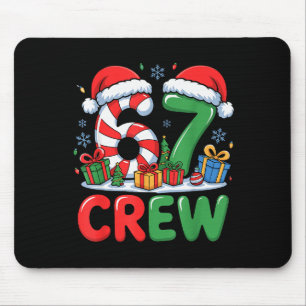 Tapis De Souris 67 Meme Six Seven Drôle de Noël Femmes Hommes Garç