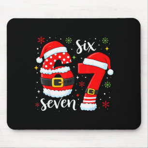 Tapis De Souris 67 Meme Six Seven Santa 6 7 Noël drôle garçons K