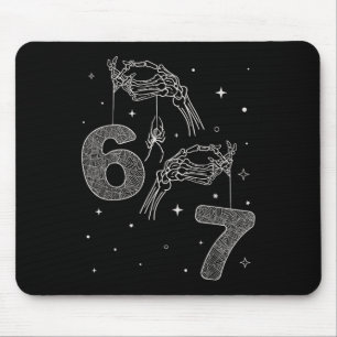 Tapis De Souris 67 Meme Squelette Main Drôle Halloween Six Sept Te