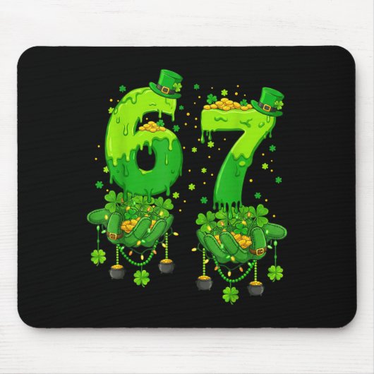 Tapis De Souris 67 Meme Trèfles Six Sept Trèfles 6-7 St-Patrick (Devant)