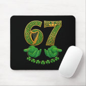 Tapis De Souris 67 Meme Trèfles Six Sept Trèfles 6-7 St-Patrick (Avec souris)