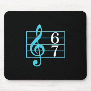 Tapis De Souris 67 Musique Mème Argot Six Sept Prof de Musique Drô