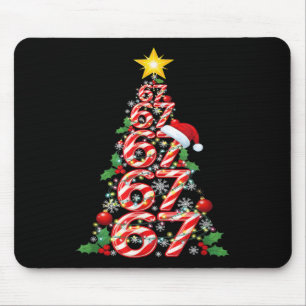 Tapis De Souris 67 Noël 6 7 Mème Pyjama Fête Gen Alpha Sl