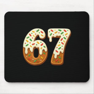 Tapis De Souris 67 Noël Vacances 6 7 Mème Gen Alpha Arrière slang