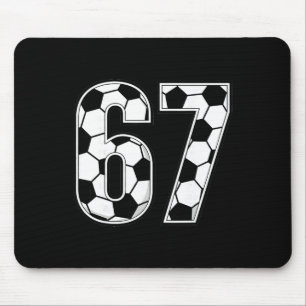 Tapis De Souris 67 Numéros de Football Six Sept Amoureux du Footba